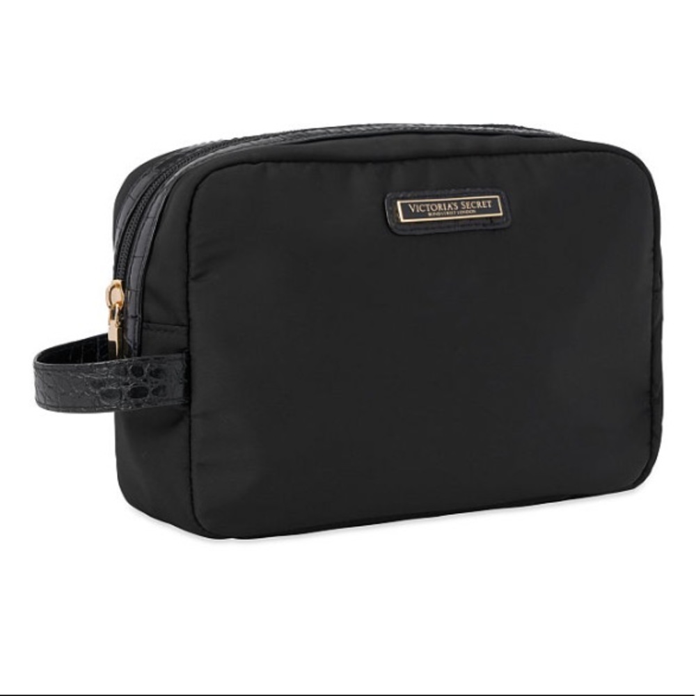 Victoria’s Secret Carry-All Case Black Croc Makeup - Picture 2 of 10
